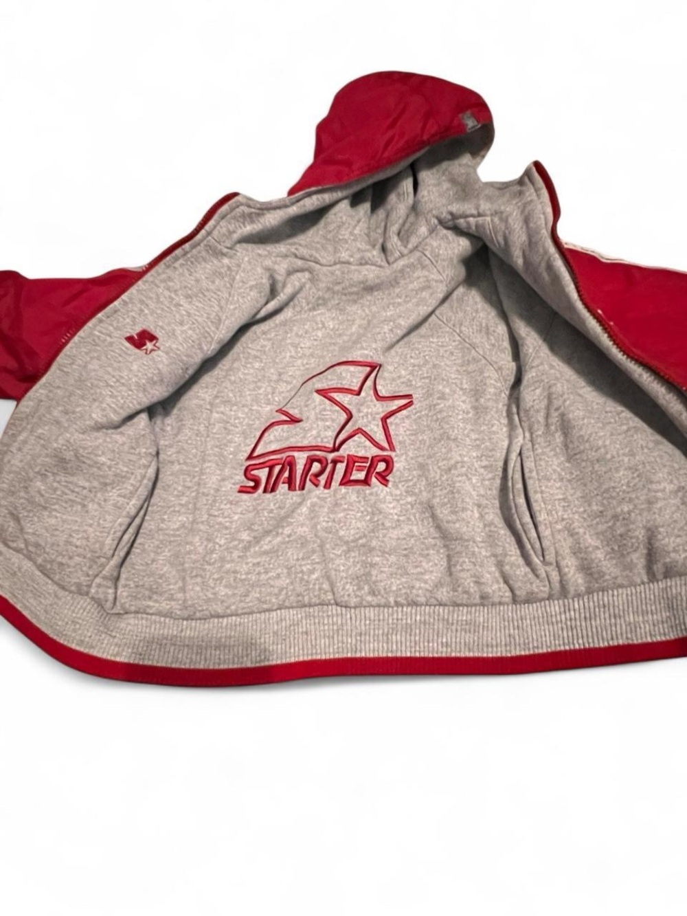Starter Kids Gray & Red reversible jacket